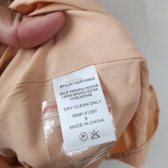 ASTR Label Love Story Floral Button Front V-Neck Short Puff Sleeve Midi Dress S - Picture 13 of 13